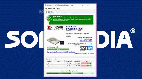 HDDLife Pro for Notebooks 4.0.194 full version