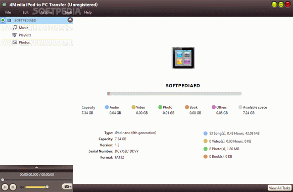 4Media Ipod To PC Transfer 2.1.6.0923: Full Version Free Software Download