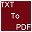 Free Text to PDF Convert лого