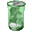 Green Glass Recycle Bin лого