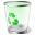 Green recycle bin лого