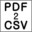 PDF2CSV лого