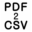 Portable PDF2CSV лого