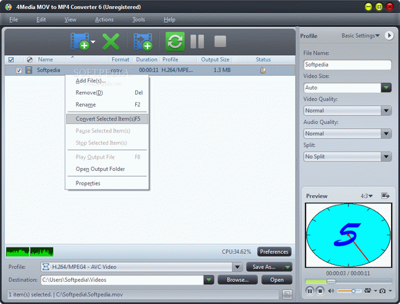 4Media MOV to MP4 Converter [SOFTPEDIA EXCLUSIVE DISCOUNT: 15% OFF!] кряк лекарство crack