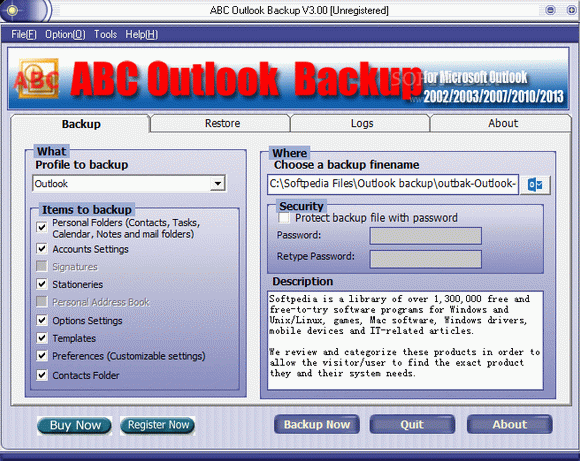 ABC Outlook Backup кряк лекарство crack
