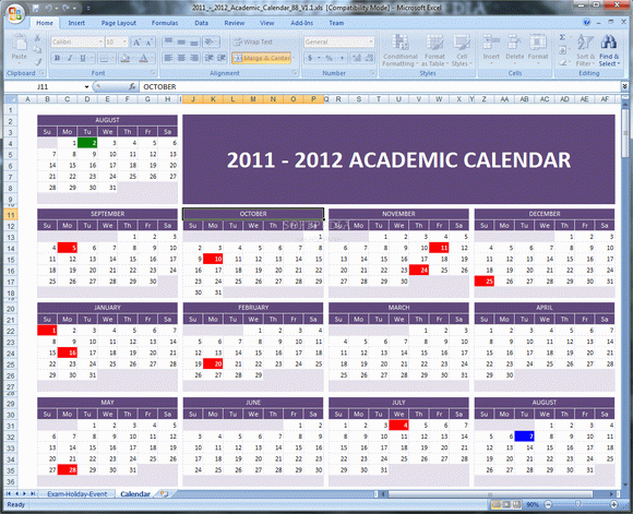 Academic Calendar 2011/2012 кряк лекарство crack