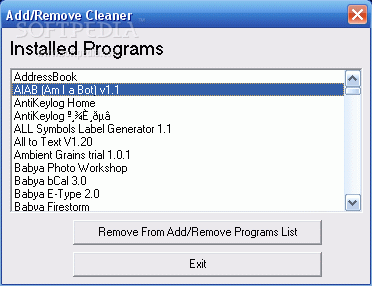 Add/Remove program cleaner кряк лекарство crack