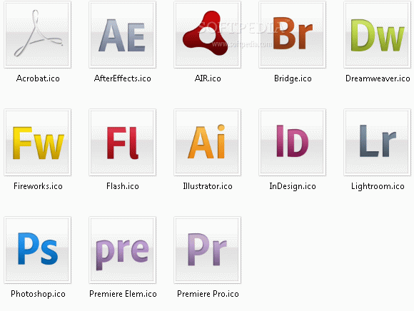 Adobe Icons Pack - White кряк лекарство crack