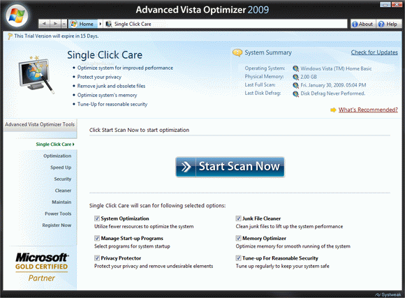Advanced Vista Optimizer 2009 кряк лекарство crack