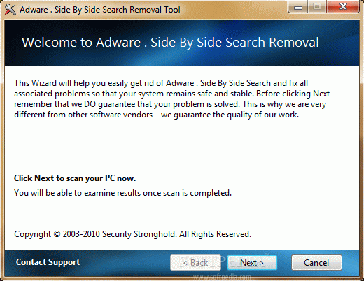 Adware . Side By Side Search Removal Tool кряк лекарство crack
