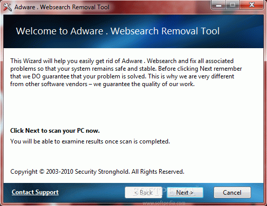 Adware . Websearch Removal Tool кряк лекарство crack