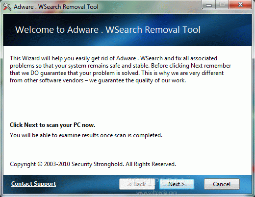 Adware . WSearch Removal Tool кряк лекарство crack