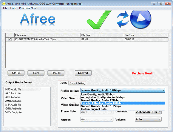 Afree All to MP3 AMR AAC OGG WAV Converter кряк лекарство crack