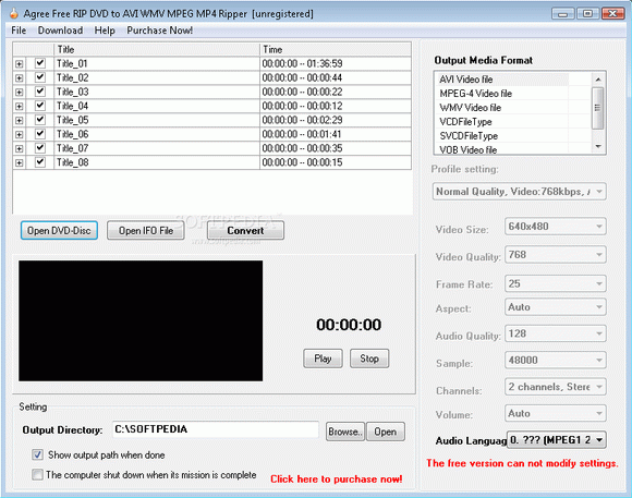 Agree Free Rip DVD to AVI WMV MPEG MP4 Ripper кряк лекарство crack