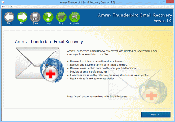Amrev Thunderbird Email Recovery кряк лекарство crack