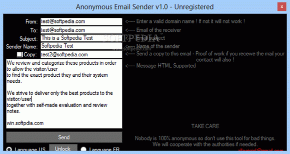 Anonymous Email Sender кряк лекарство crack