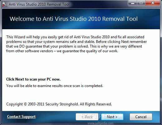 AntiVirus Studio 2010 Removal Tool кряк лекарство crack