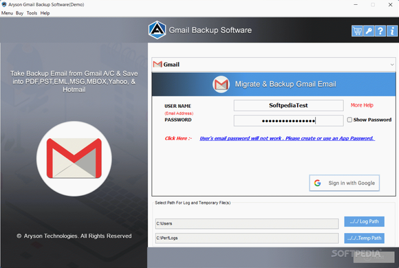 Aryson Gmail Backup Tool кряк лекарство crack