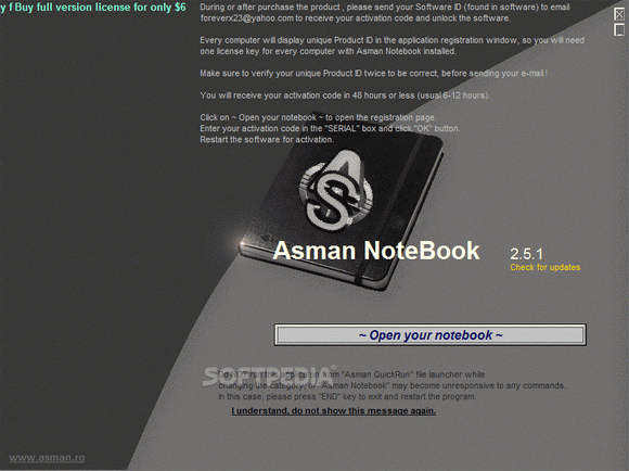 ASMAN NoteBook кряк лекарство crack