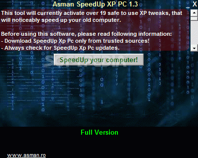 Asman SpeedUp XP PC кряк лекарство crack