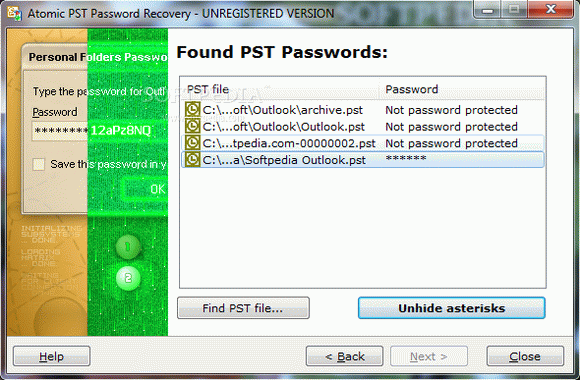 Atomic PST Password Recovery кряк лекарство crack