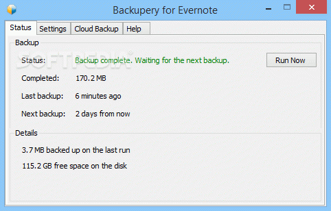 Backupery for Evernote кряк лекарство crack