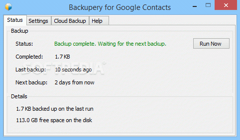 Backupery for Google Contacts кряк лекарство crack