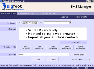 Bigfoot SMS Manager кряк лекарство crack