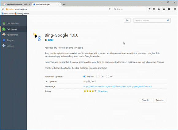 Bing-Google for Firefox кряк лекарство crack