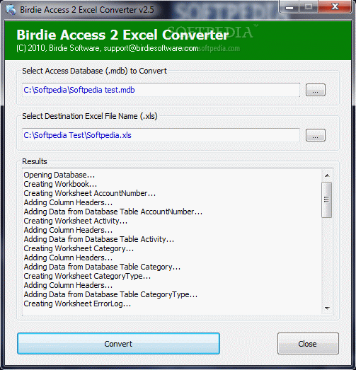 Birdie Access 2 Excel Converter кряк лекарство crack