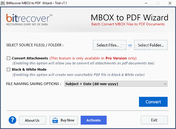 BitRecover MBOX to PDF Wizard кряк лекарство crack