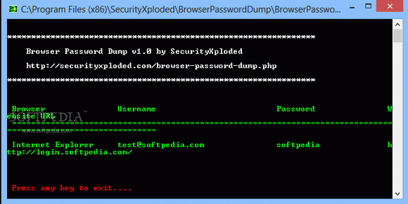Browser Password Dump кряк лекарство crack