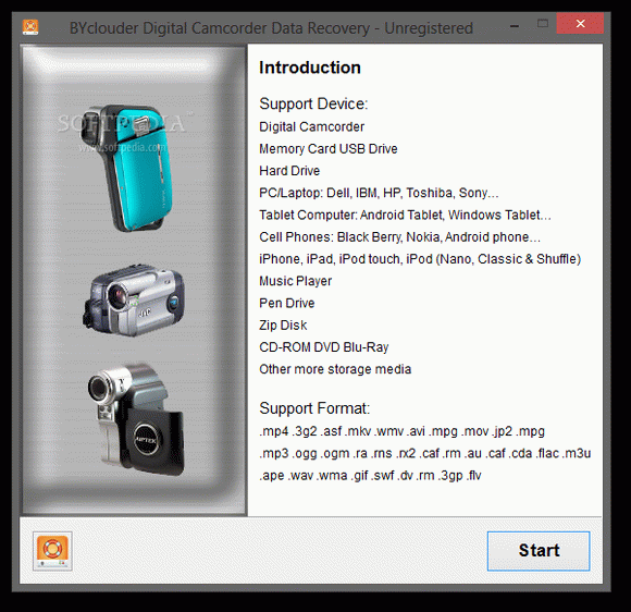 BYclouder Digital Camcorder Data Recovery кряк лекарство crack