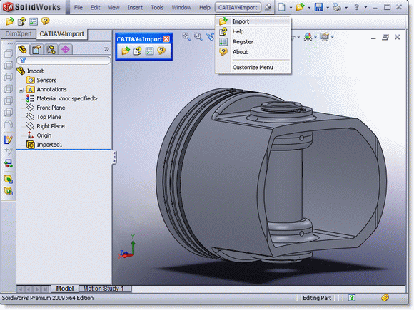CATIA V4 Import for SolidWorks кряк лекарство crack