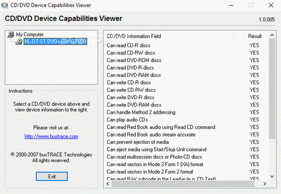 CD / DVD Capabilities Viewer кряк лекарство crack