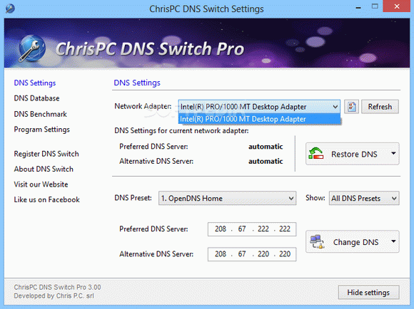 ChrisPC DNS Switch Pro кряк лекарство crack