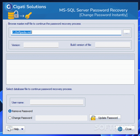 Cigati SQL Server Password Recovery кряк лекарство crack