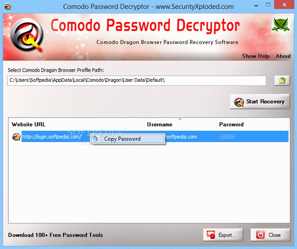 Comodo Password Decryptor кряк лекарство crack