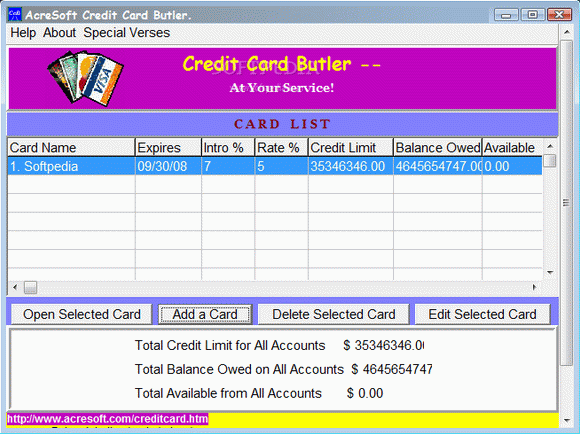 Credit Card Butler Software кряк лекарство crack