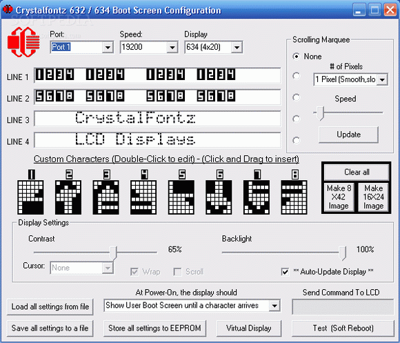 Crystalfontz 632/634 Boot Screen Configuration кряк лекарство crack