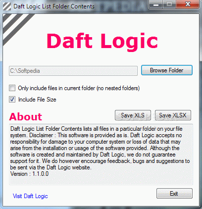 Daft Logic List Folder Contents кряк лекарство crack