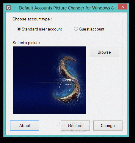 Default Accounts Picture Changer for Windows 8 кряк лекарство crack