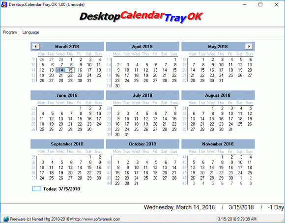 Desktop.Calendar.Tray.OK кряк лекарство crack