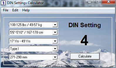 DIN Settings Calculator кряк лекарство crack