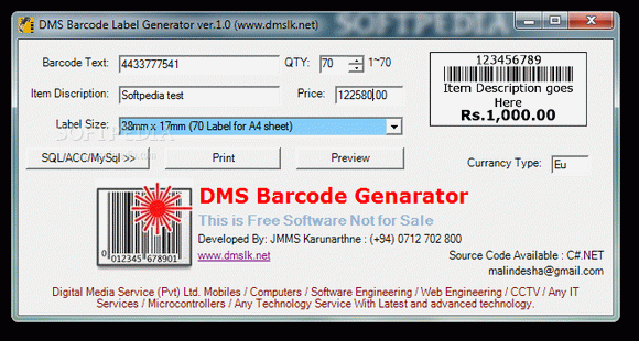 DMS Barcode Label Generator кряк лекарство crack