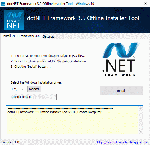 dotNET Framework 3.5 Offline Installer Tool кряк лекарство crack