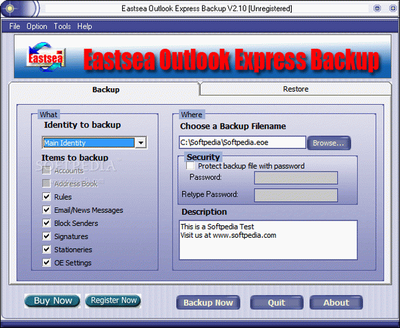 Eastsea Outlook Express Backup кряк лекарство crack