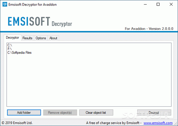 Emsisoft Decryptor for Avaddon кряк лекарство crack