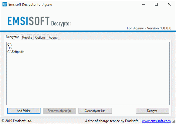 Emsisoft Decryptor for Jigsaw кряк лекарство crack