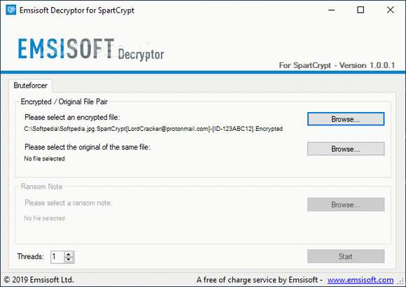 Emsisoft Decryptor for SpartCrypt кряк лекарство crack